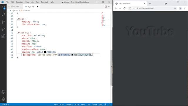 RGB flask animation in HTML CSS - CSS neumorphism tutorial смотреть онлайн