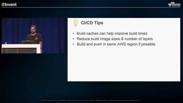 AWS re:Invent 2016: Amazon ECR Deep Dive on Image Optimization (CON401) смотреть онлайн