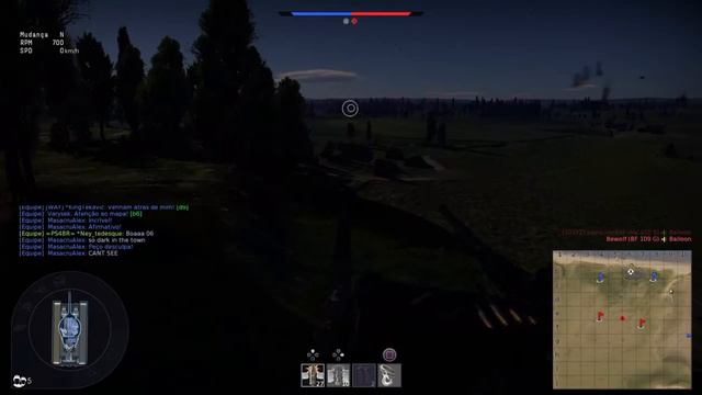 War Thunder Simulador no map noturno смотреть онлайн