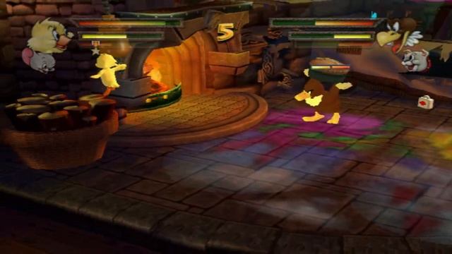 Duckling and Nibbles VS Tyke and Eagle (Team Battles) Tom And Jerry War Of The Whiskers #3 смотреть онлайн