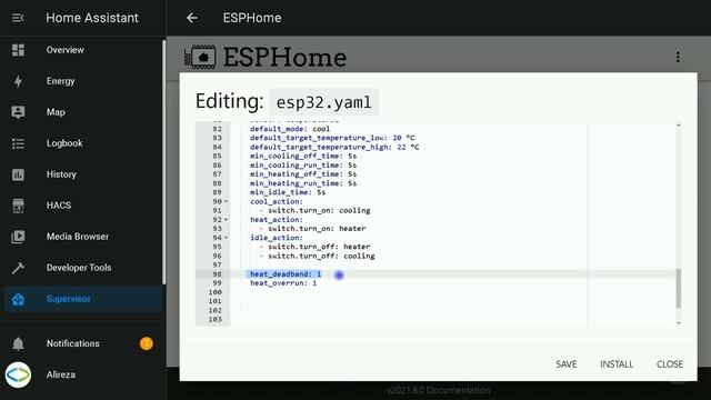 Themostat with ESP32 in Home Assitant смотреть онлайн
