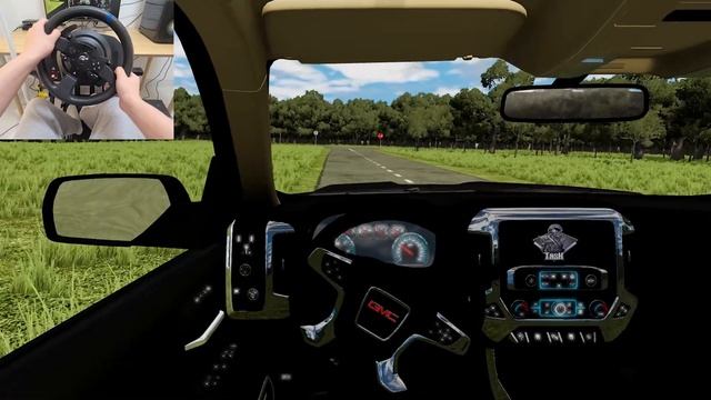 BeamNG Drive - GMC Sierra [Steering Wheel gameplay] смотреть онлайн