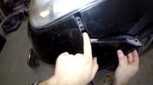 Снимаем передний бампер Nissan Primera 2001-2008год