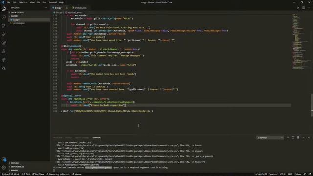 [NEW] - Discord.PY | How to make a bot | Episode 8 - Error Handling!!! смотреть онлайн