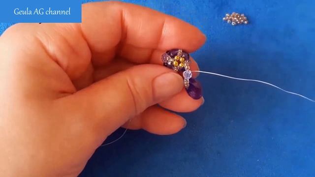 Beaded Earrings in Baroque style Beads Earrings Tutorial смотреть онлайн