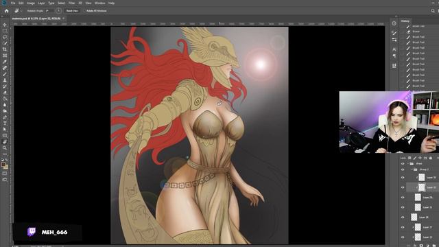 DIGITAL PAINTING TIMELAPSE Malenia from Elden Ring смотреть онлайн