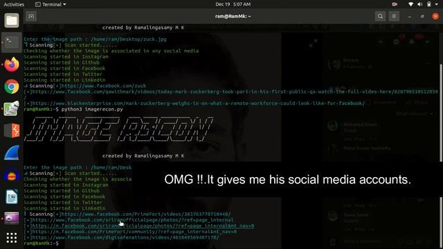 IMAGE RECON | How to find social media Accounts using image | Reverse image search using python смотреть онлайн