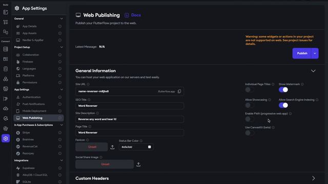42. Публикация в Web - FlutterFlow University смотреть онлайн