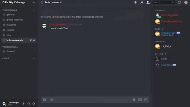 Discord.js CrewBot Showcase смотреть онлайн