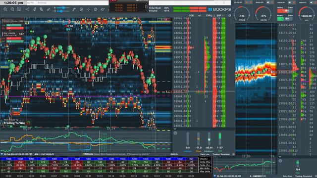 2/23.1/24 🌞 NQ Futures on Bookmap day trading futures trading смотреть онлайн