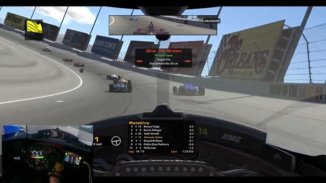 iRacing - IndyCar- Vegas - More Thrustmaster SF1000 Ferrari Wheel смотреть онлайн
