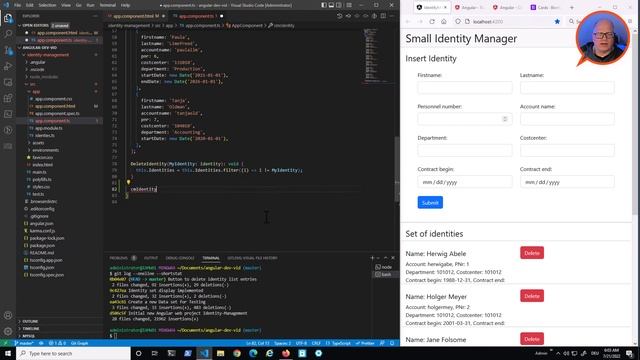 Identity Manager | Angular Web Development #6 | First steps in Angular #3 смотреть онлайн