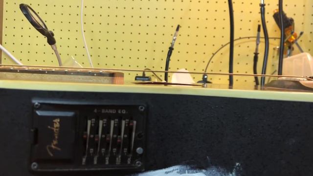 1990s Telecoustic guitar repair/demo cracked back смотреть онлайн