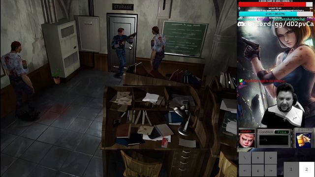 Resident Evil 1 1998 LEON B +HD +REBIRTH | GER-ENG FUN LIVESTREAM ♥ смотреть онлайн