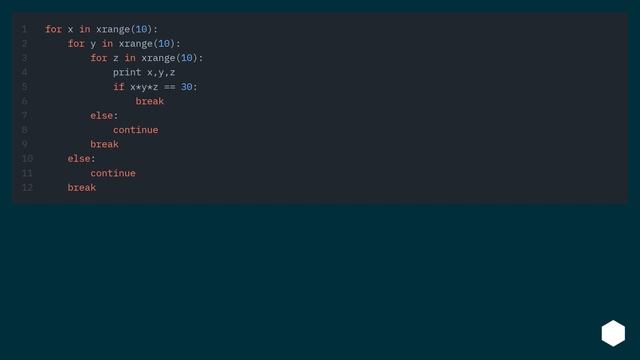Breaking out of nested loops смотреть онлайн