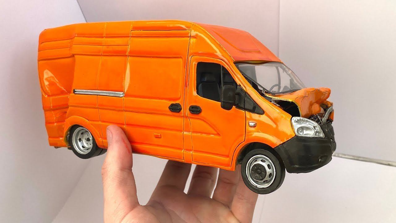 Краш тест Газели NEXT, разбил машину из пластилина, полное уничтожение смотреть онлайн