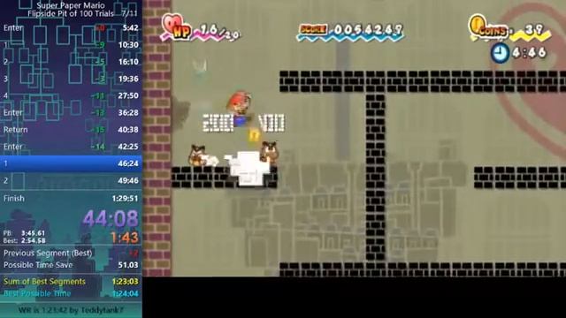 Super Paper Mario Flipside Pit of 100 Trials 1:28:29 смотреть онлайн