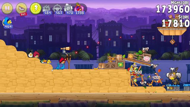 Angry Birds Rio: Gameplay Walkthrough Part 34 | MARKET MAYHEM - Defeated Monkey King in the Market. смотреть онлайн