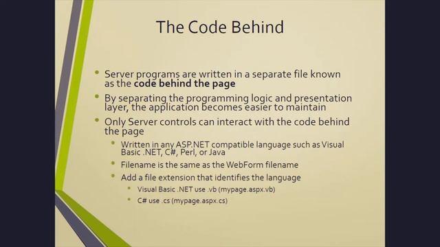 ASP.Net Basics Video Tutorial смотреть онлайн