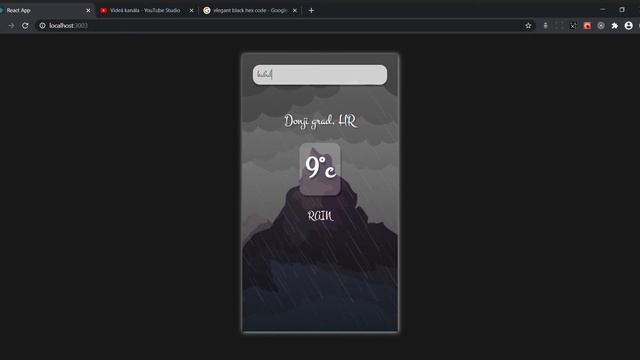 React weather application using REST API смотреть онлайн