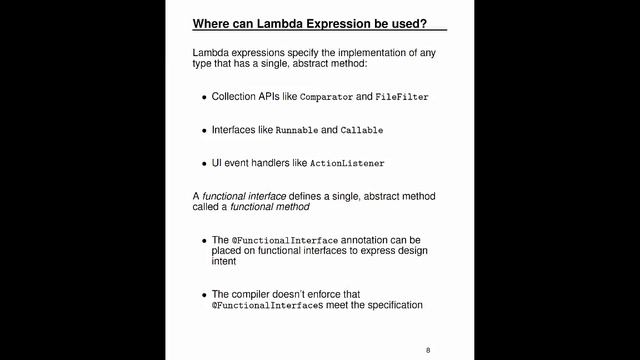 Functional Programming in Java 8, Part 1 смотреть онлайн