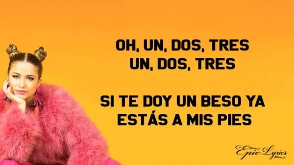 Sofia Reyes - 1, 2, 3 ft. Jason Derulo & De La Ghetto (Lyrics)