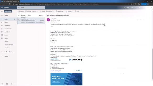 Set up company-wide email signatures in Microsoft 365 (new 2022 Exchange Online guide) смотреть онлайн