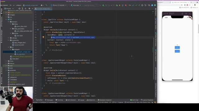 Урок 94. Архитектуры - Bloc - разбираемся с flutter_bloc. смотреть онлайн