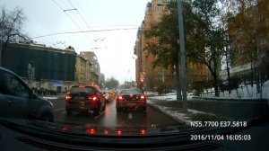 Обзорная зимняя автоэкскурсия по Москве 04/11/2016 (timelapse 4x)