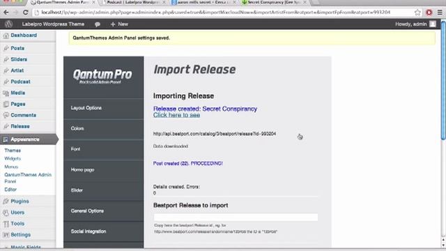 SLAM! Music Wordpress Theme 6 Auto import a release from beatport смотреть онлайн