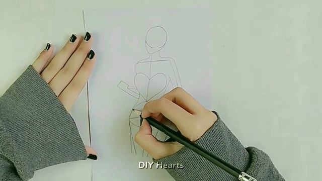 Let's sketch a girl step by step || How to sketch a girl for beginners смотреть онлайн