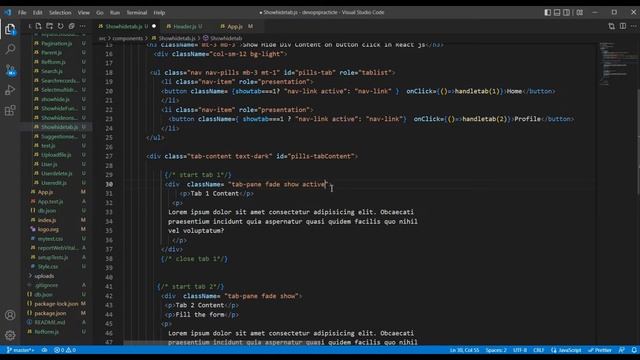 Show Hide Div Content on button click in React js смотреть онлайн