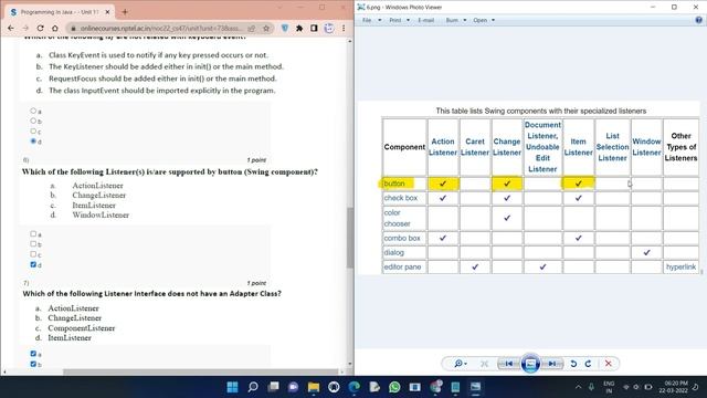 NPTEL Programming in Java Week 9 Quiz answers with detailed proof of each answer смотреть онлайн