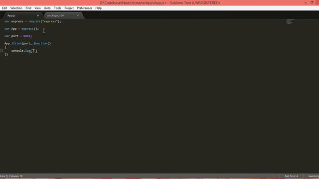 how to set up environment to run node js applications смотреть онлайн