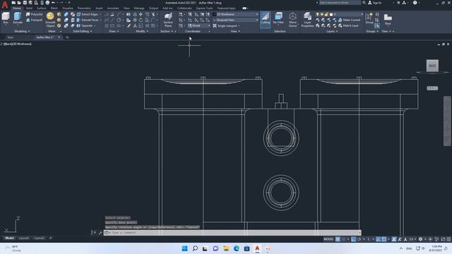 AutoCAD 3D, duplex filter, how to drawing duplex filter смотреть онлайн