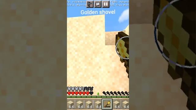 Алмазная лопата против золотой лопаты #shorts #minecraft смотреть онлайн