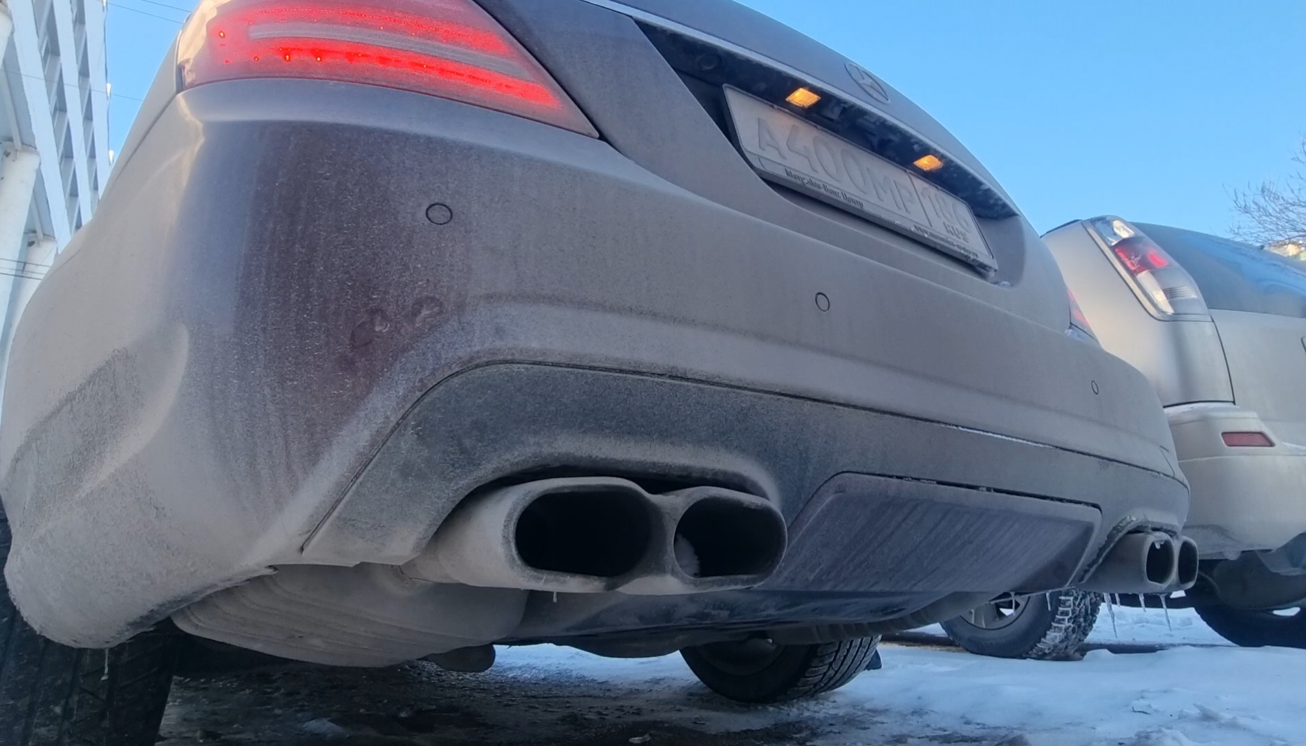 Адский выхлоп Мерседес w221. смотреть онлайн