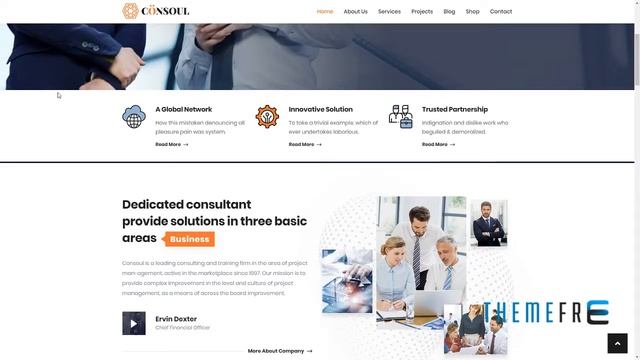 Consoul - Consulting Business WordPress Theme Sequoia Davit смотреть онлайн