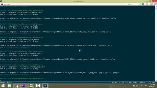 Блог на Yii2 - Миграции #5 смотреть онлайн