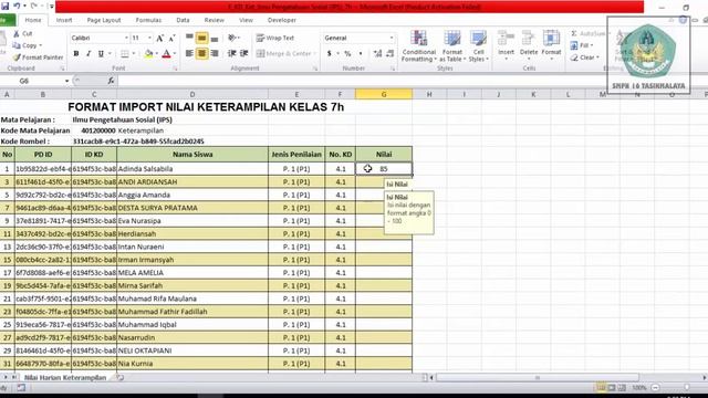 Login, Rencana Penilaian, Penilaian dan Kirim Nilai Akhir oleh Guru Mapel pada e-Rapor SMP смотреть онлайн