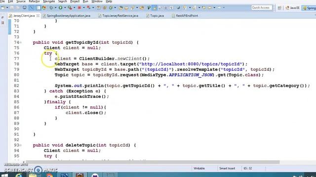 113.Spring Boot+Jersey Web Service Client Example смотреть онлайн