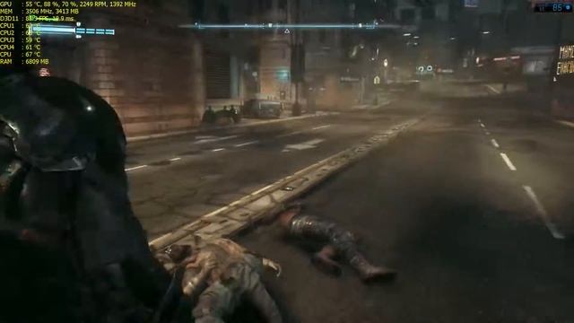 Batman Arkham Knight Sixth Patch Max settings PC Gameplay GTX 970 смотреть онлайн