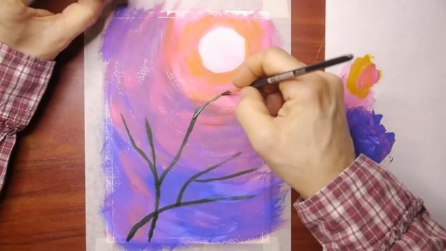 Мимоза, птичка, солнце//рисуем настроение смотреть онлайн