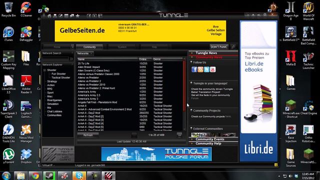 How to get any crack game to play multiplayer [Tunngle] (gernade360) смотреть онлайн