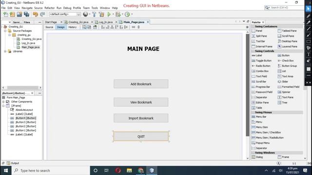 Creating a GUI in Netbeans Using Drag Drop Function | Easy Way of Creating a Software Interface. смотреть онлайн