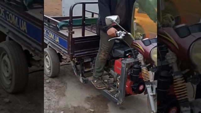 Видео от клиента !!! Парни сделали трицикл с дизельным мотором от МТ!!! смотреть онлайн