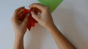 Как сделать цветок из бумаги #оригами How to make a flower from paper #origami