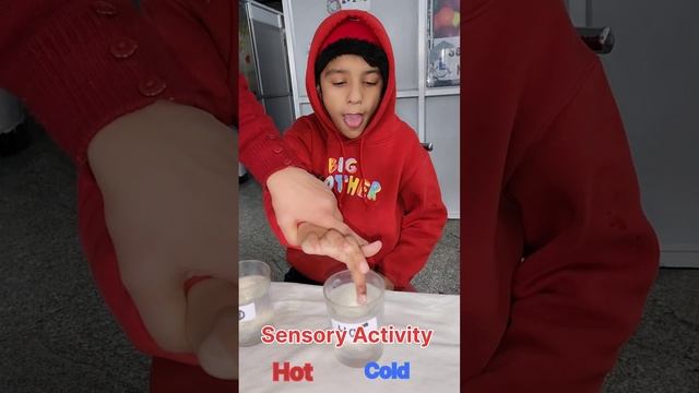 Sensory Activity for Special Children's, How to react with Hot? & Cold? #delhispecialschool смотреть онлайн
