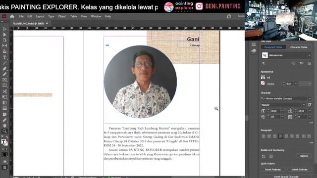 LIVE PEMBUATAN KATALOG PAMERAN SENI LUKIS: 9 hari jelang pameran смотреть онлайн