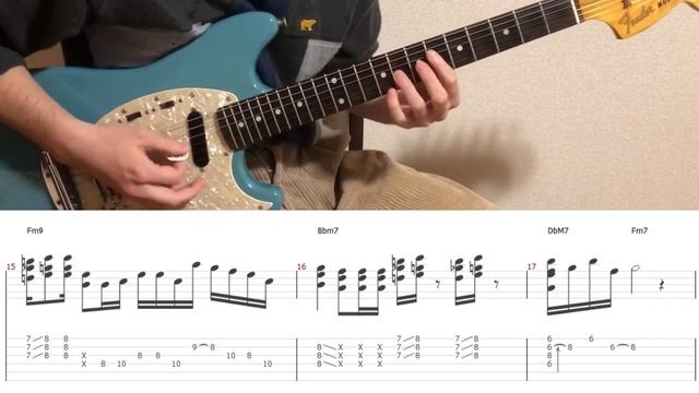 Bruno Mars - 24K Magic (guitar cover with tabs & chords) смотреть онлайн